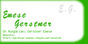 emese gerstner business card